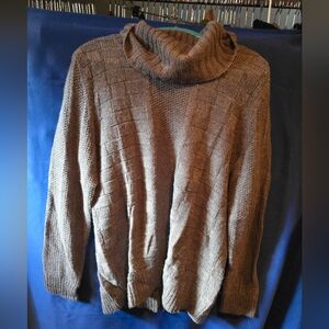 L.L. Bean Signature Gray Turtleneck Sweater